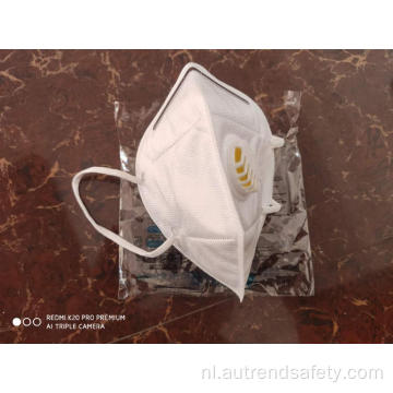 Snelle levering Opvouwbaar Pm 2.5 Faceshield Kn95 5-laags masker met klep